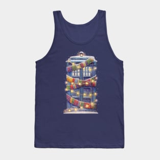 Christmas Police Box Tank Top